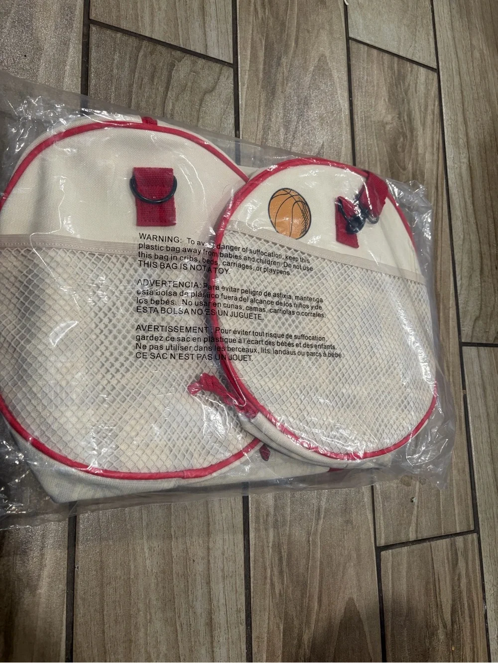 NBA Spider-Man Red and White Duffel Bag - Men